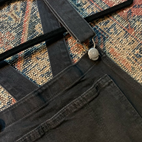 Old Navy O.G. Straight Black Jean Overalls - Picture 5 of 7